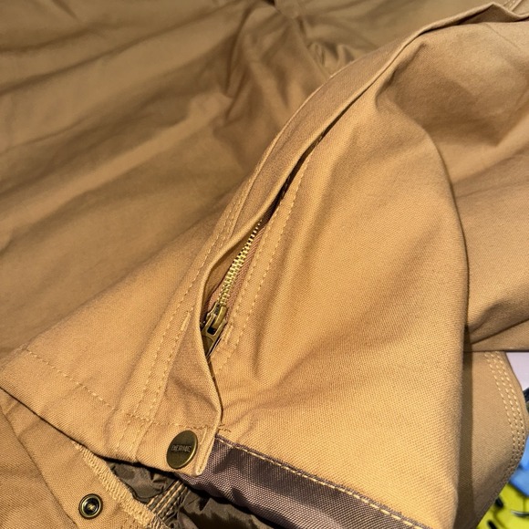 Berne Insulated Bib Overalls Mens 3XL Brown Duck Workwear Water Repellent - Picture 5 of 14